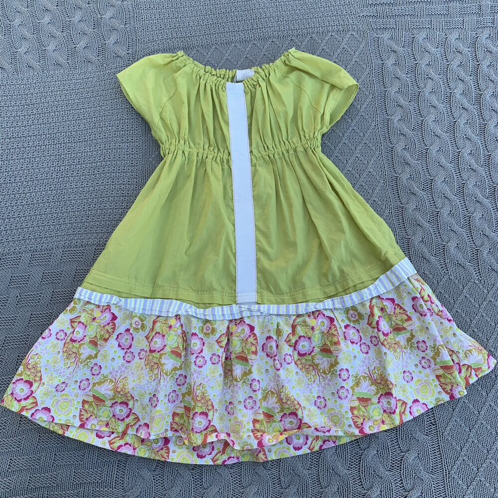 Boutique Seam Collection Chartreuse Off the Shoulder Dress ~ 6